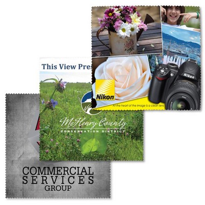 6" x 6" Full Color Silky Soft Micro Fiber Cloth