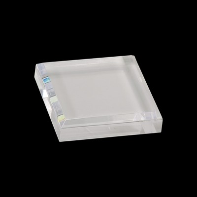 Clear Acrylic Paperweight (3"x3")