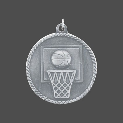 Silver Basketball Medal (2")