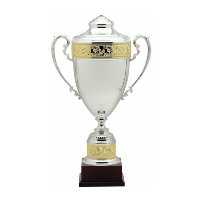 Silver w/Gold Accent Trophy Cup