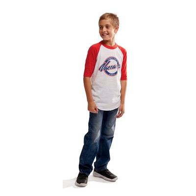 Augusta Sportswear Youth Baseball 3/4 Sleeve Tee 2.0