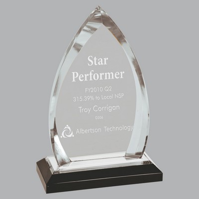 7 3/4" Silver Oval Impress Acrylic Award