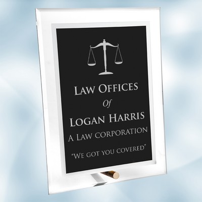 Acrylic Black Complex Plaque (S)