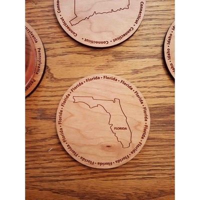 Hardwood State Coasters