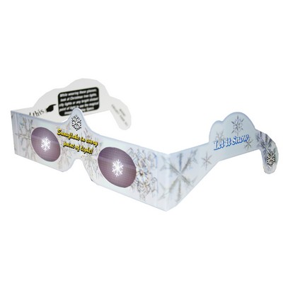 3D HoloSpex® Glasses SNOWFLAKE, Holiday Specs - STOCK