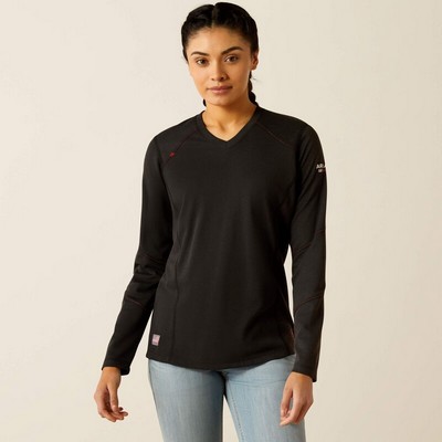 Ariat® FR Women's Black Primo Base Layer Long Sleeve Shirt
