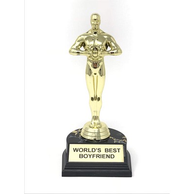 World's Best Boyfriend Trophy- 7" Novelty Trophy