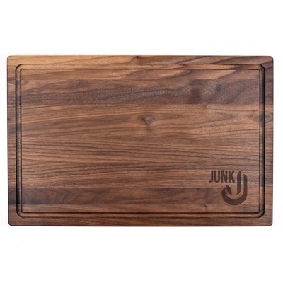 11" x 17" x 3/4" Walnut Cutting Board with Juice Groove