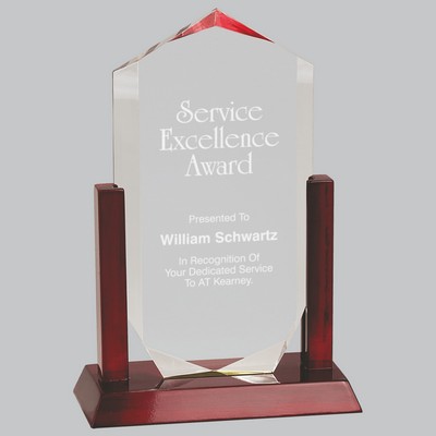 10" Clear Royal Crown Acrylic