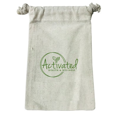 Cotton Drawstring Pouch (4" x 6")