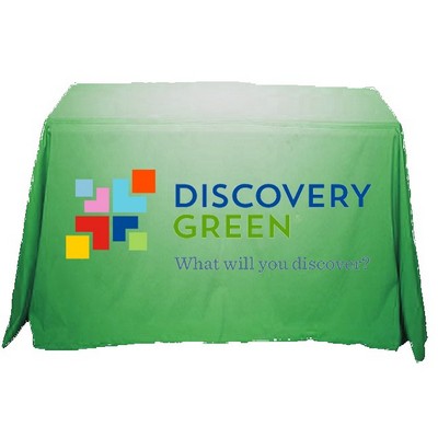 4' Drape Table Cover w/ Full Color Overall