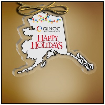 Alaska Ornament in Clear Acrylic