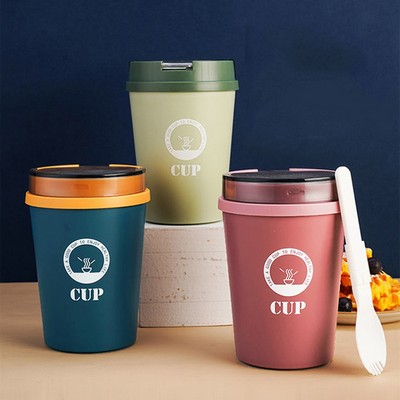 500ml Leak Proof Breakfast Soup Cup Lunch Box Food Container