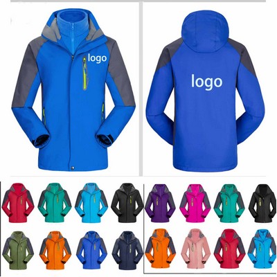 Waterproof Fleece Coat 3" 1 Winter Ski Jackets