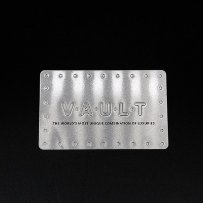 Silver Debossed Business Card