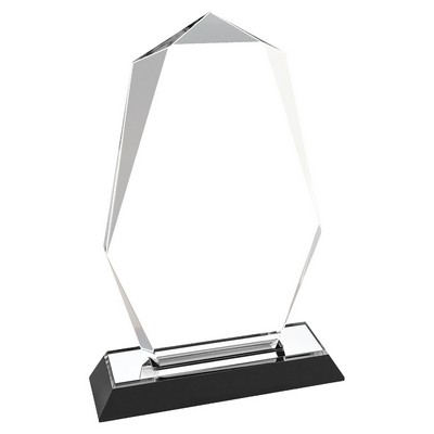 5" x 8" Silver Octagon Point Impress Acrylic Award