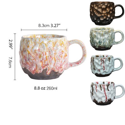 Malleolar Stria Textured Porcelain Coffee Mug