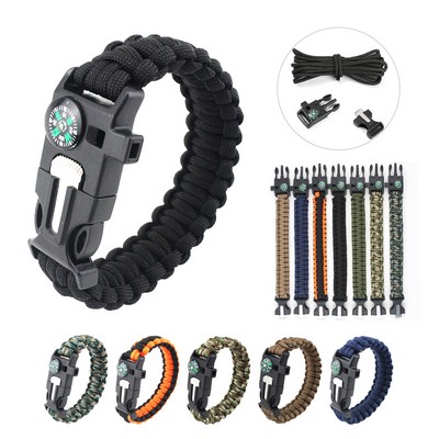 5" 1 Multi-function Outdoor Survival Bracelet