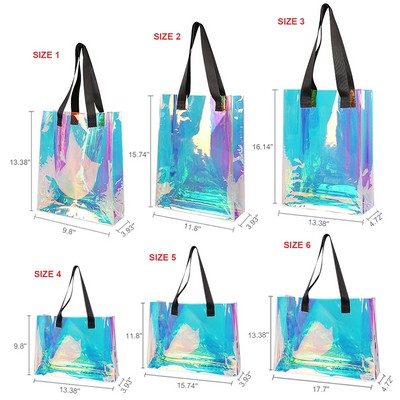 Clear PVC Laser Beach Bag