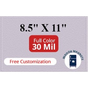 Magnet - 8.5x11 Square Corners - 30 Mil