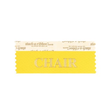 Chair Stk A Rbn Gold Ribbon Gold Imprint