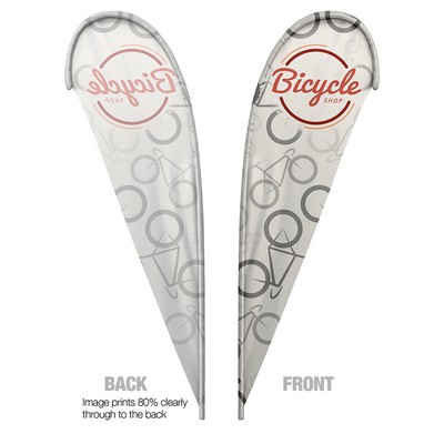Teardrop Flag Single 15 ft Graphic
