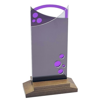 Solar Award Natural Wood Base