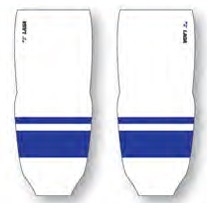 Solid Color Hockey Socks w/Contrast Double Stripes