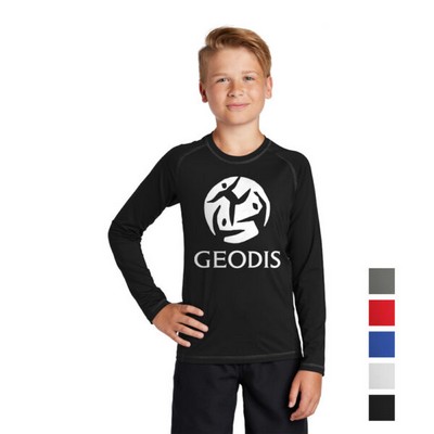 Sport-Tek® Youth Long Sleeve Rashguard Tee