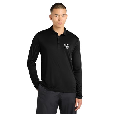 Sport-Tek® Posi-UV® Pro Long Sleeve Embroidered Polo