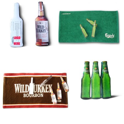 Beer Bottle Shaped Compressed Towels