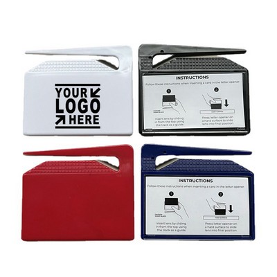 Custom Business Card Holder Letter Opener