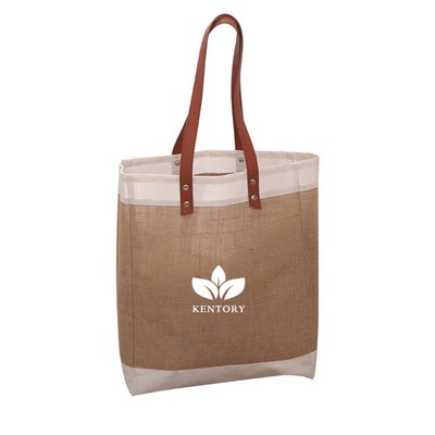 Lightweight Straw Beach Tote Bag