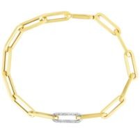 Jilco Inc. Diamond Paperclip Bracelet