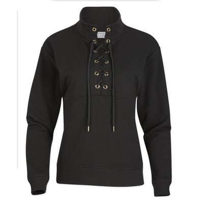 Boxercraft Women's Ls Lace Up Pullover