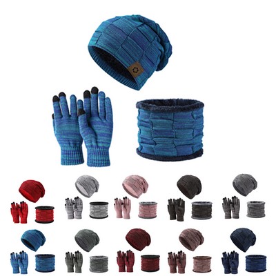 3" 1 Heathered Knit Winter Set