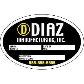 Custom Write On White Vinyl Decal (0 to 5 Square Inch)