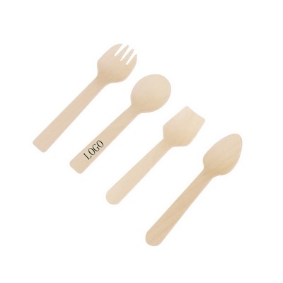 Wooden Ice Cream Spoon