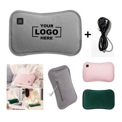 Rechargeable Hot Water Bag Bottle With Flannel Cover