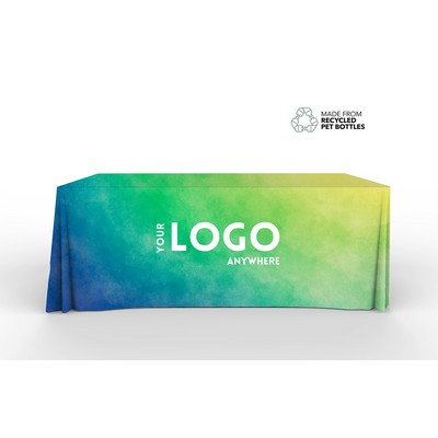 Eco Friendly Table Cover - Rpet- 8', 4 Sided, Full Color Print