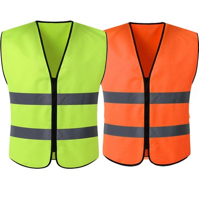 High Visibility Reflective Safety Vest with Mesh Fabric