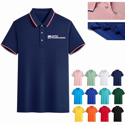 Moisture Wicking Cotton Performance Polo Shirt