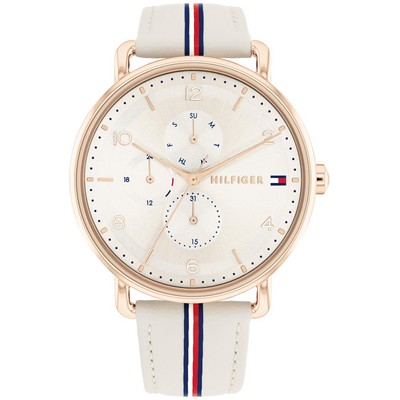 Tommy Hilfiger® Ladies' Carnation Gold Watch w/Beige Leather Strap