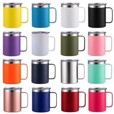 Stainless Steel Insulated Coffee Mug with Handle-16oz