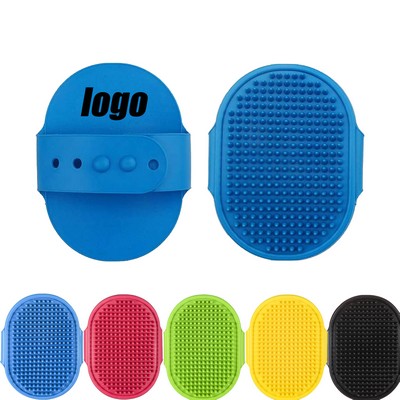 Pet Bath Comb Brush With Adjustable Ring Handle