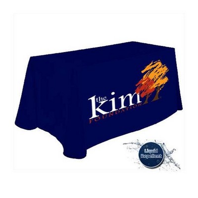 4' Custom Printed Liquid Repellent Table Throw - All Over Print