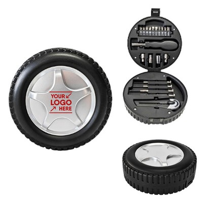 20-in-1 Tool Kit with Tire-Shaped Case