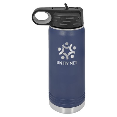 Polar Camel 20oz Navy Blue Stainless Steel Water Bottle