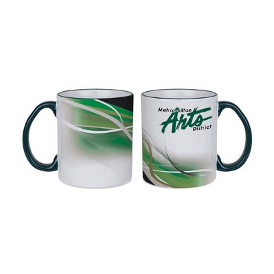 11 Oz. Mug Colored Rim & Handle-Closeout