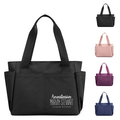 Water-resistant Multi Pocket Tote Bag
